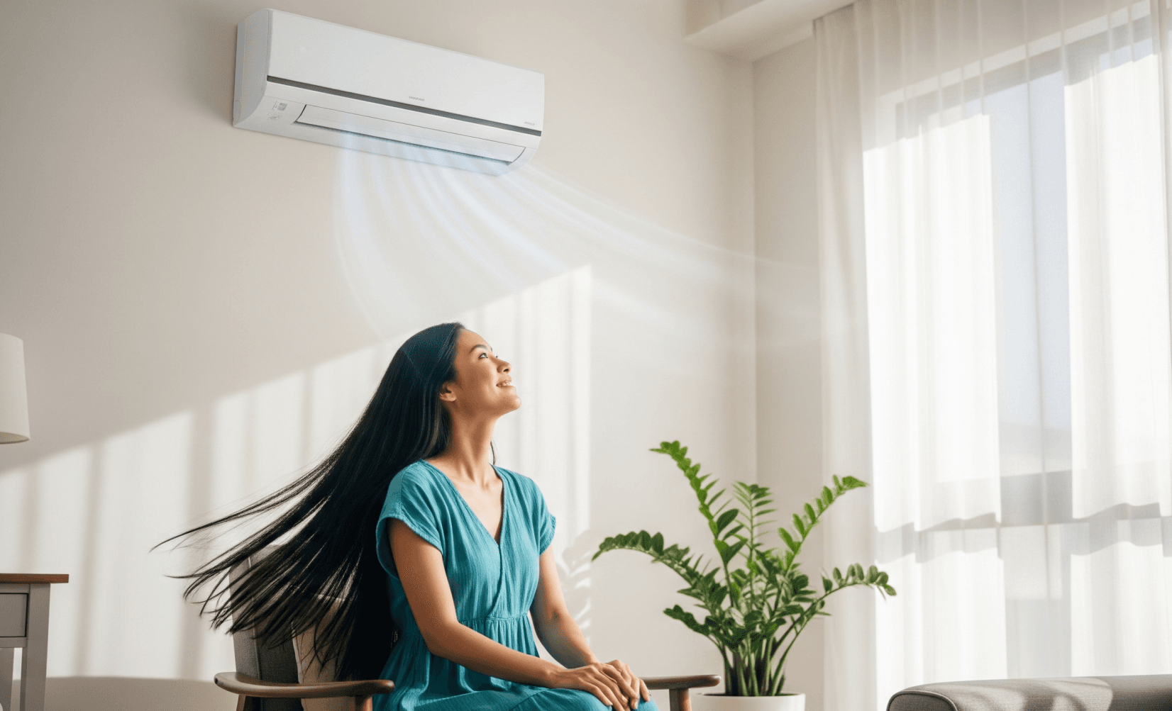 Air conditioning installation background